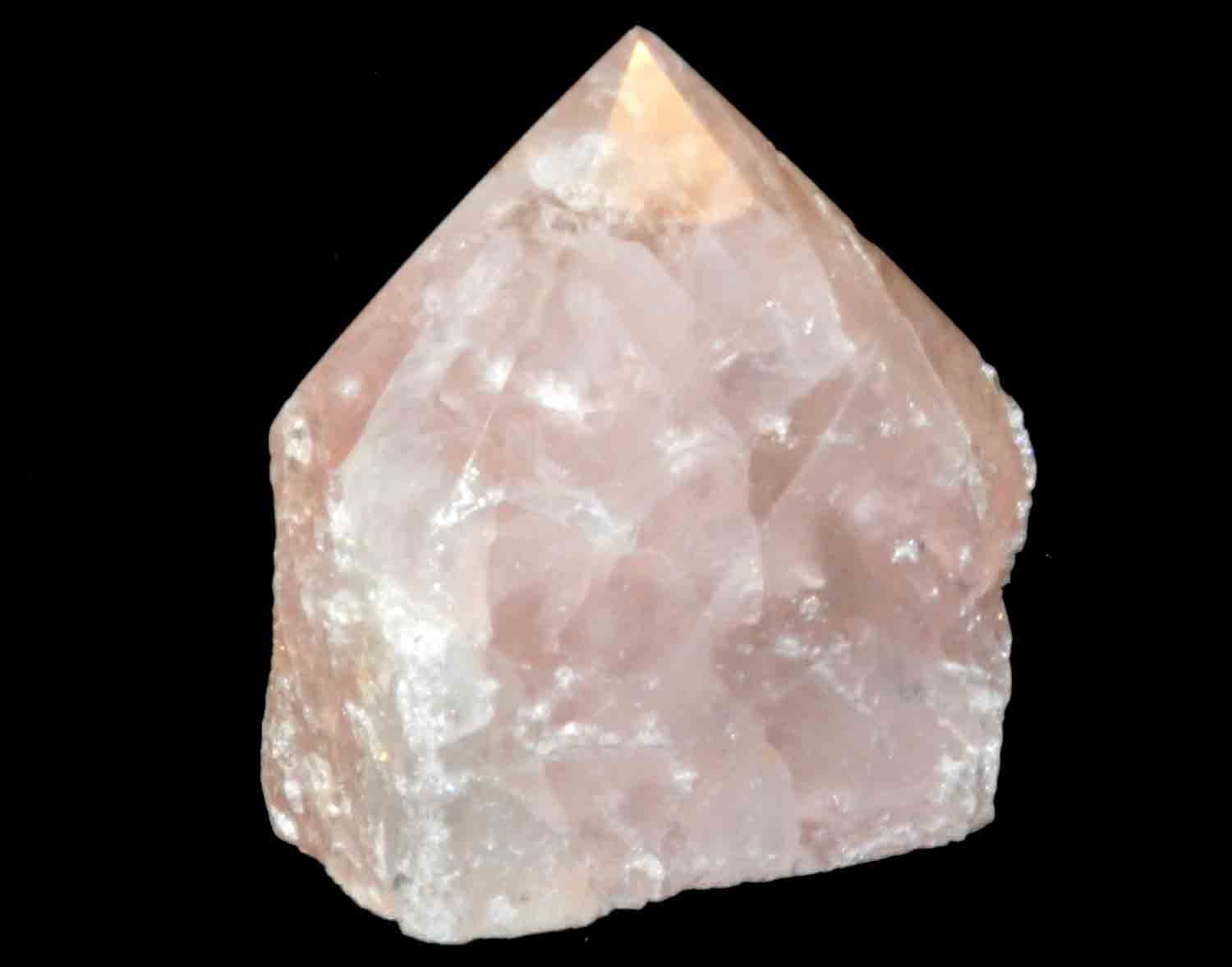 L'Arca di Noè - Quarzo Rosa Punta Lapidata (8) mm 50 Cristallo Minerali  Lavorati Cristalloterapia [M23547]